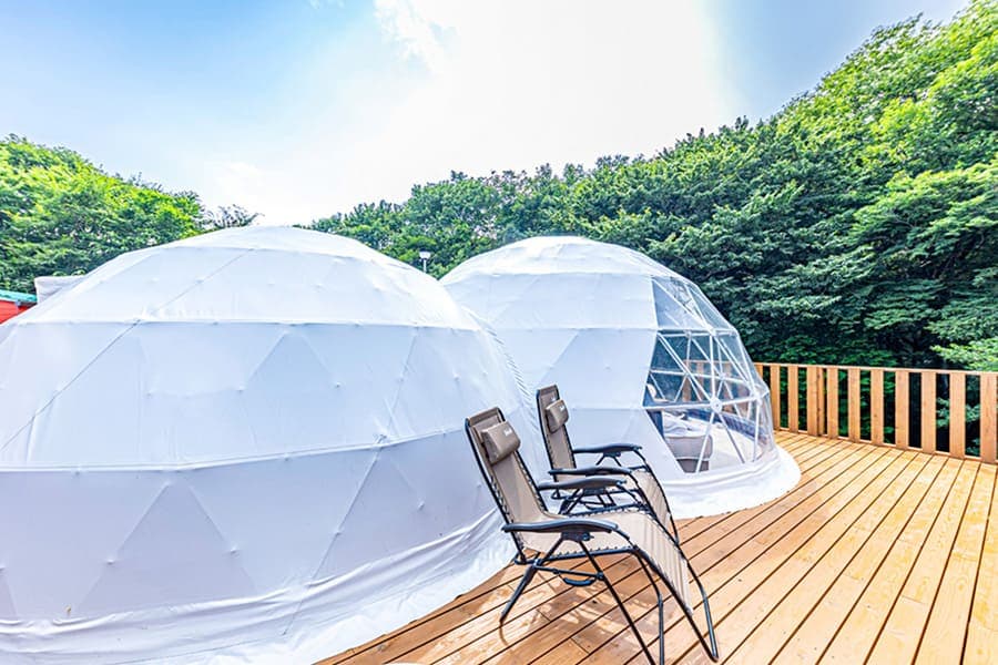 Nasu Highland glamping camp area